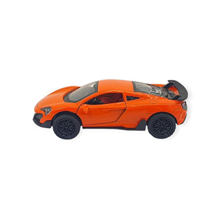 Çek Bırak Araba Metal - 3661C- Turuncu