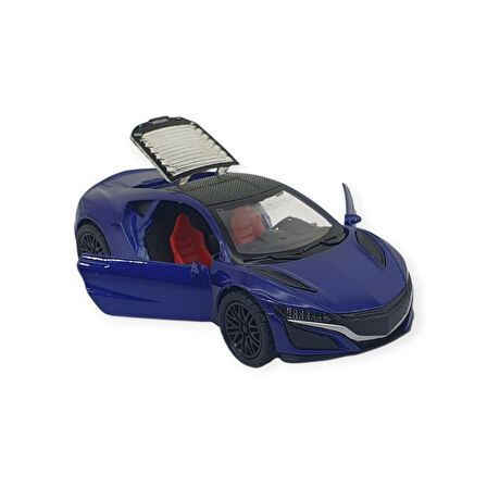 Çek Bırak Araba Metal - 3691C - Mavi