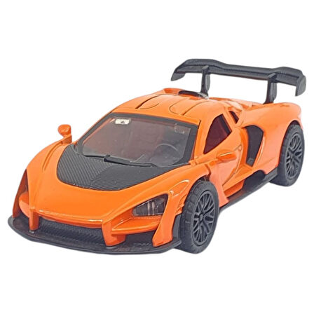 Çek Bırak Metal Arabalar 12 cm - 36121C - Turuncu