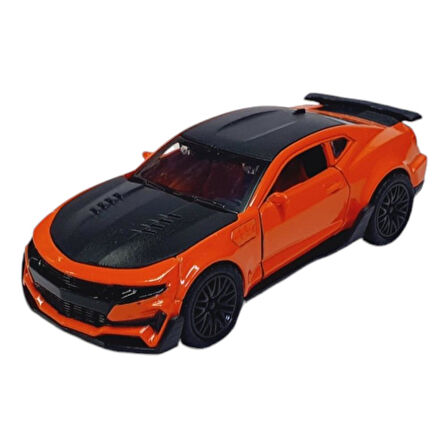 Çekbırak Metal Araba Chevrolet Camaro ZL1 -3611A - Turuncu