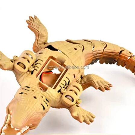 Uzaktan Kumandalı Şarjlı Yüzen Timsah - Kahverengi