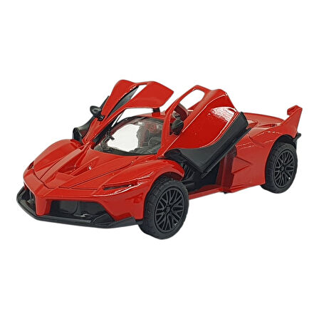 Çek Bırak Metal Arabalar 13 cm - SR2212- Kırmızı