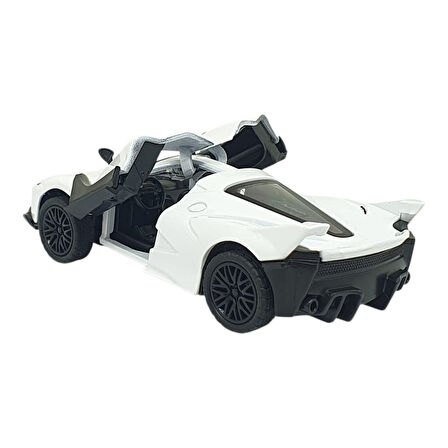 Çek Bırak Metal Arabalar 13 cm - SR2212- Beyaz