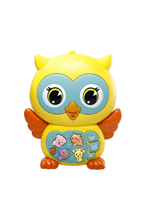 Oyuncak Işıklı ve Sesli Müzikli Baykuş Bebek Piyanosu Sarı VR-855-102A