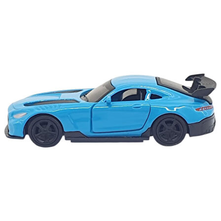 Çek Bırak Metal Küçük Arabalar 8 cm - 6411A - Mavi
