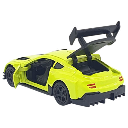 Çek Bırak Metal Küçük Arabalar 8 cm - 6411A - Açık Yeşil