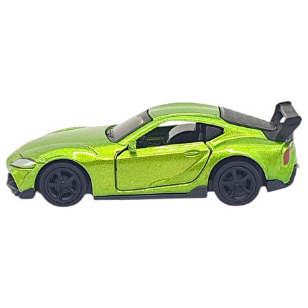 Çek Bırak Metal Küçük Arabalar 8 cm - 6411A - Yeşil