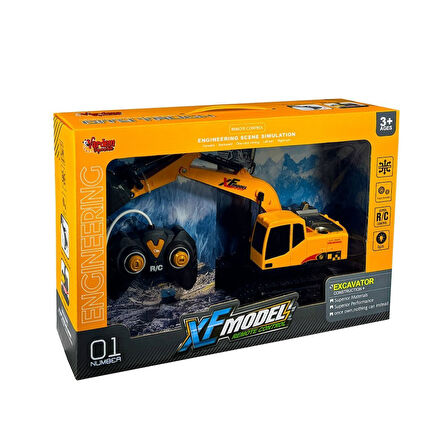 XFG-789-410B Uzaktan Kumandalı Full Fonksiyon Şarjlı XFModel Kazıcı (Metal Kepçe) FABBATOYS