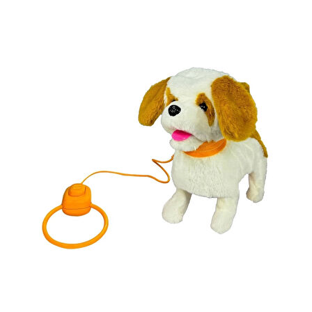 PFT-B019 Peluş Tasmalı Yürüyen Köpek -Vardem Oyuncak