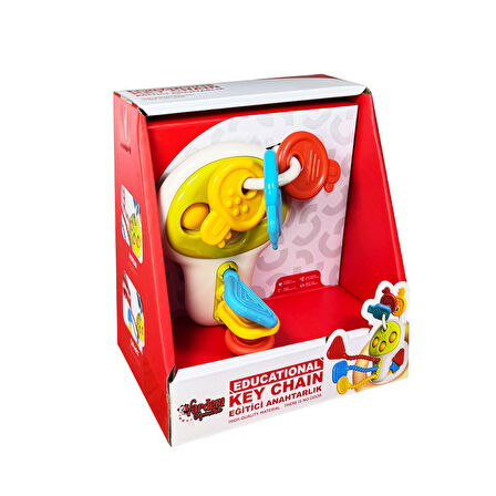 Vardem Eğitici Poppitli Cırcırlı Bebek Anahtarlığı RT1507