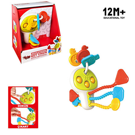 Vardem Eğitici Poppitli Cırcırlı Bebek Anahtarlığı RT1507