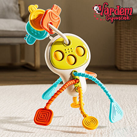 Vardem Eğitici Poppitli Cırcırlı Bebek Anahtarlığı RT1507