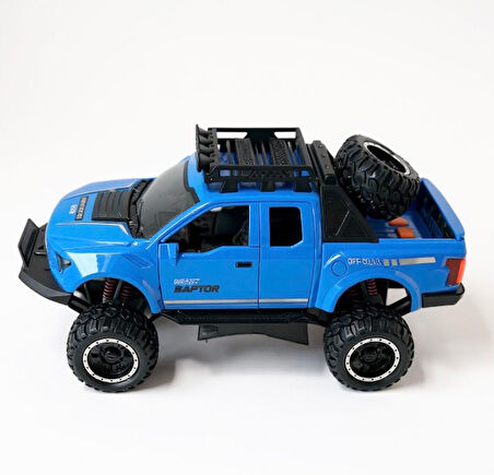 Işıklı Müzikli Lüks Off-Road Jeep Oyuncak Araba - Süspansiyonlu, Yedek Lastikli, 1:16 Model (3+ Yaş)