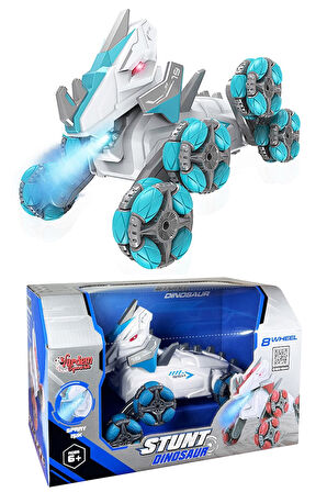 Kumandalı Şarjlı Buhar Çıkaran 8 Teker Dinozor Araba: Jurassic Heyecanı Tekerleklerde!