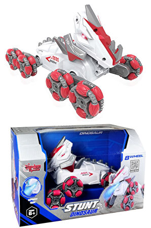 Kumandalı Şarjlı Buhar Çıkaran 8 Teker Dinozor Araba: Jurassic Heyecanı Tekerleklerde!