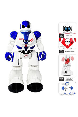 Uzaktan Kumandalı Full Fonksiyon Şarjlı Işıklı, Sesli Dansçı İnteraktif Robot