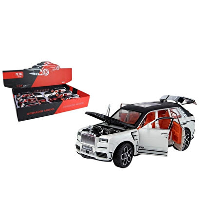 ZHD-B2408 -Vardem Çek Bırak Işıklı ve Sesli Kapıları Açılan MRS Polis Araba 1:24