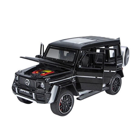 XHD-B2425 -Vardem Çek Bırak şıklı ve Sesli Kapıları Açılan G Jeep 1:24