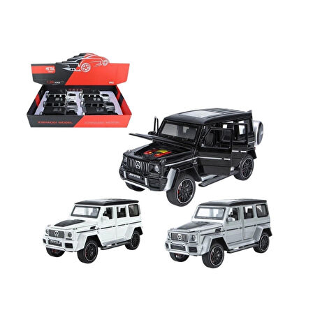 XHD-B2425 -Vardem Çek Bırak şıklı ve Sesli Kapıları Açılan G Jeep 1:24