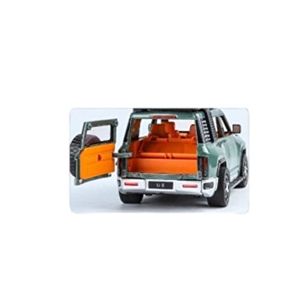 XHD-B2432 -Vardem Çek Bırak  Işıklı ve Sesli Kapıları Açılan Lr Jeep 1:24