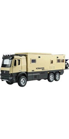 Çek Bırak Işıklı ve Sesli Açılabilir Kapı Motorlu 1:24 Model Karavan 6+ Tekli XHD-A3217