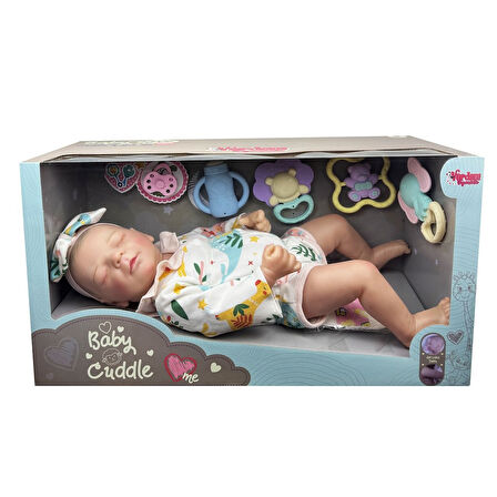 Kutulu 43 cm Aksesuarlı Gerçekçi Bebek Et Bebek