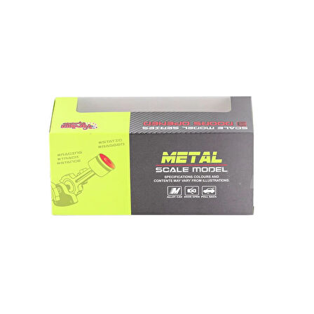 KM-36201A-Vardem Kutulu Çek Bırak 1:36 Metal Araba