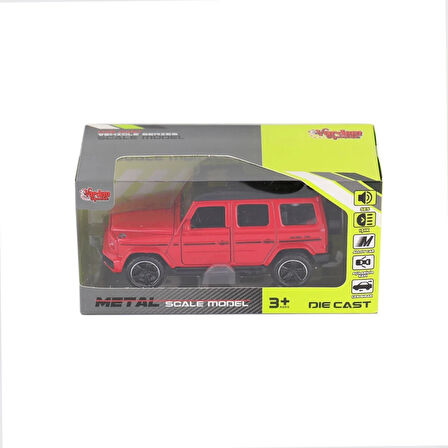KM-3261B-Vardem Kutulu Çek Bırak 1:32 Işıklı Ve Sesli Metal Jeep