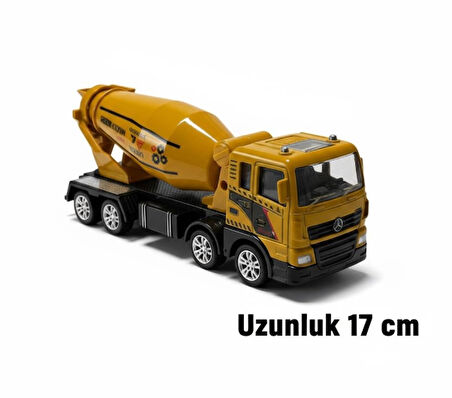 Plastik Mikser Kamyon Oyuncak - 17 cm İnşaat Serisi