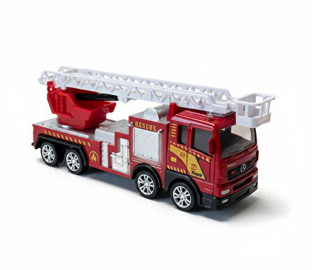Kurtarma Merdivenli İtfaiye Aracı Oyuncak - Hareketli Merdiven, Gerçekçi Tasarım (3+ Yaş)