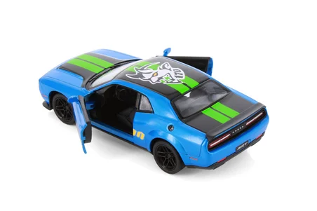 2023 Dodge Challenger SRT Del Mon 170 Livery Edition Mavi  Kinsmart  Diecast Model Araba