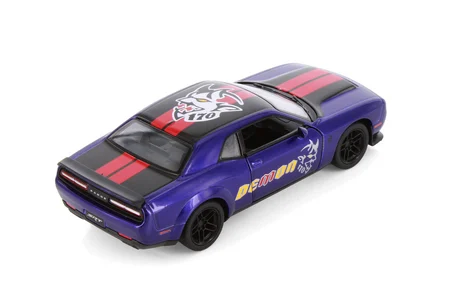 2023 Dodge Challenger SRT Del Mon 170 Livery Edition Mor Kinsmart Diecast Model Araba