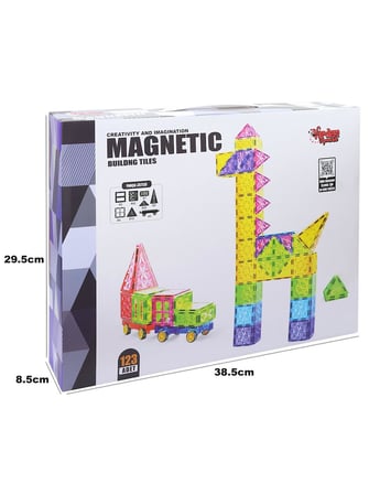 Vardem 123 Parça 7,5 Cm Manyetik Yapı Blokları