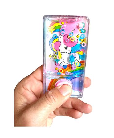 Oyuncak Unicorn Temalı Suda Halka Geçirme Oyunu Su Atarisi Unikorn Temalı 11x6cm.