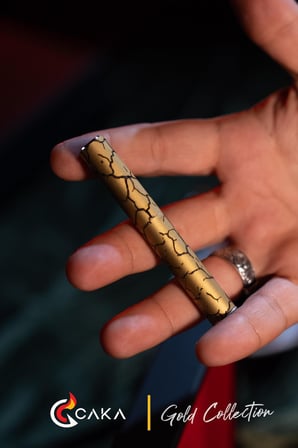 Caka Lighter Slim Collection Gold Benzinli Çakmak - CKL-032