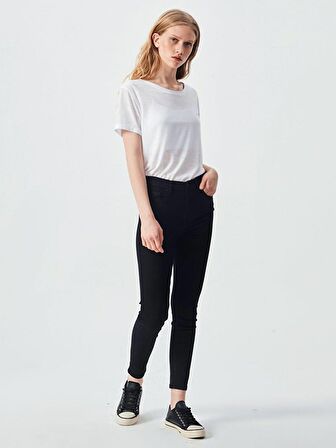 Tanya X Yüksek Bel Dar Paça Jean Pantolon
