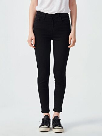 Tanya X Yüksek Bel Dar Paça Jean Pantolon