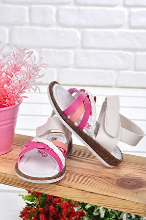 Kiko Şb 2311-20 Orto pedik Kız Çocuk Bebe Sandalet Terlik