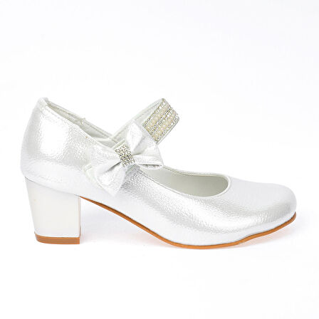 Kiko Kids 752 Vakko Günlük Kız Çocuk 4 Cm Topuklu Babet Ayakkabı