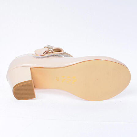 Kiko 750 Rugan Günlük Kız Çocuk 4 Cm Topuk Babet Ayakkabı