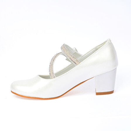 Kiko Kids 750 Cilt Günlük Kız Çocuk 4 Cm Topuklu Babet Ayakkabı