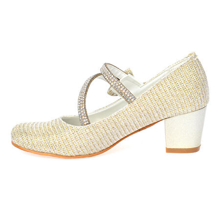 Kiko Kids 750 Çupra Günlük Kız Çocuk 4 Cm Topuklu Babet Ayakkabı