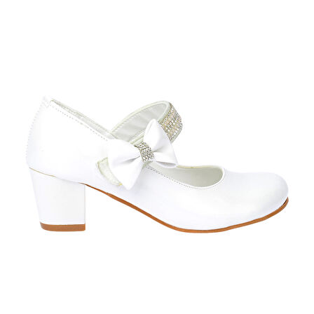 Kiko 752 Rugan Günlük Kız Çocuk 4 Cm Topuk Babet Ayakkabı