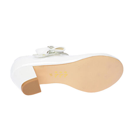 Kiko 752 Rugan Günlük Kız Çocuk 4 Cm Topuk Babet Ayakkabı