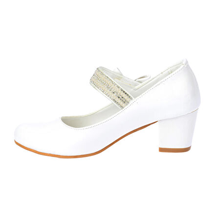 Kiko 752 Rugan Günlük Kız Çocuk 4 Cm Topuk Babet Ayakkabı