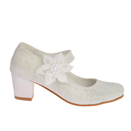 Kiko Kids 751 Çupra Günlük Kız Çocuk 4 Cm Topuklu Babet Ayakkabı