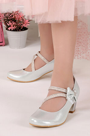 Kiko 750 Vakko Günlük Kız Çocuk 4 Cm Topuk Babet Ayakkabı