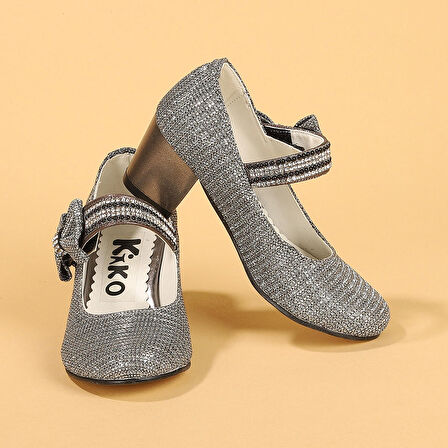 Kiko Kids 752 Çupra Günlük Kız Çocuk 4 Cm Topuklu Babet Ayakkabı