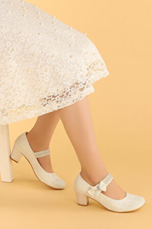 Kiko 752 Çupra Günlük Kız Çocuk 4 Cm Topuk Babet Ayakkabı