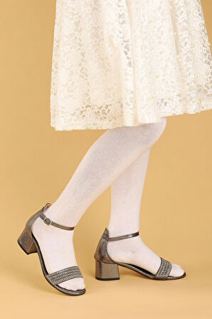 Kiko 761 Çatlak Günlük Kız Çocuk 3 Cm Topuk Sandalet Ayakkabı